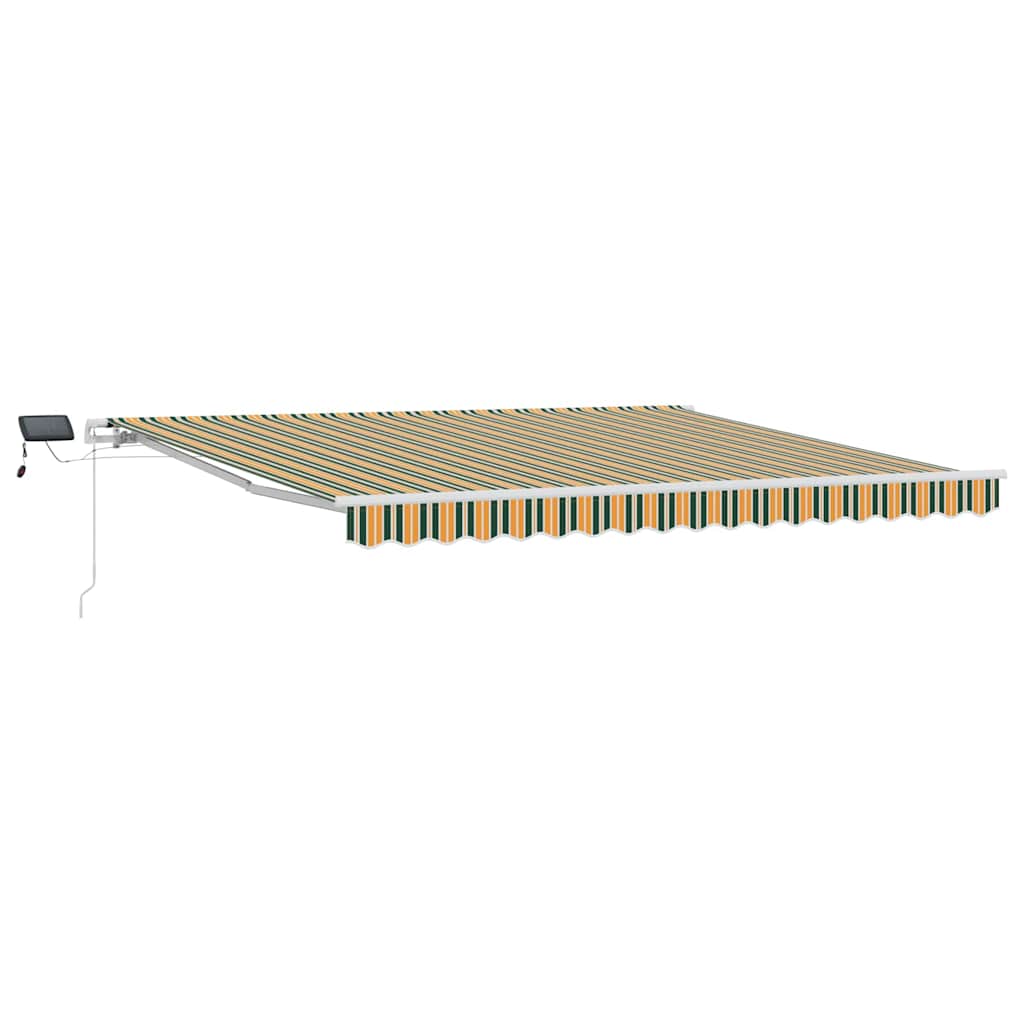Tenda Retrattile con Verde e giallo 400 ×300 cm Tessuto - homemem39
