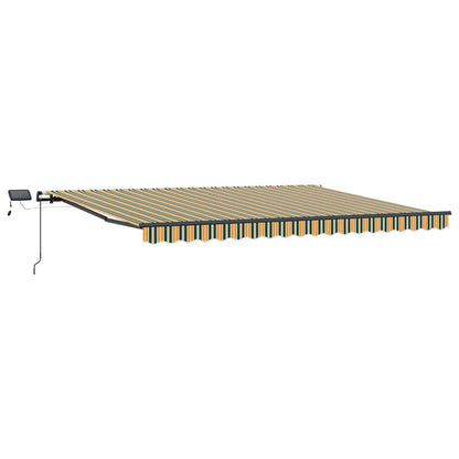 Tenda Retrattile Verde e giallo 400 ×300 cm Tessuto - homemem39