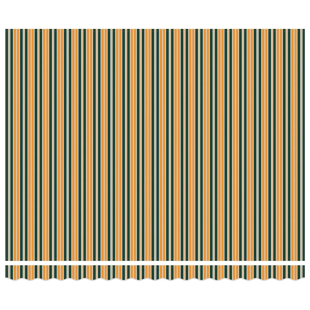 Tenda Retrattile Verde e giallo 400 × 300 cm Poliestere