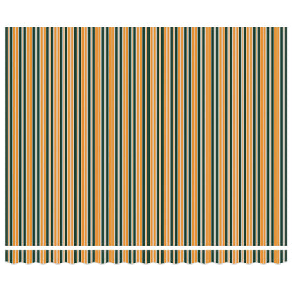 Tenda Retrattile Verde e Giallo 400 × 300 cm Tessuto e Metallo