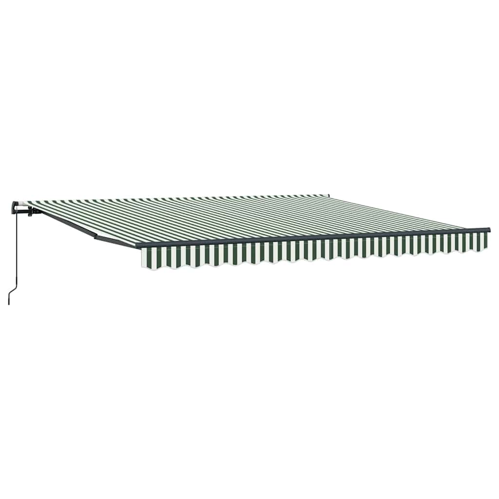 Tenda retrattile Verde e Bianco 400 × 300 cm | homemem39