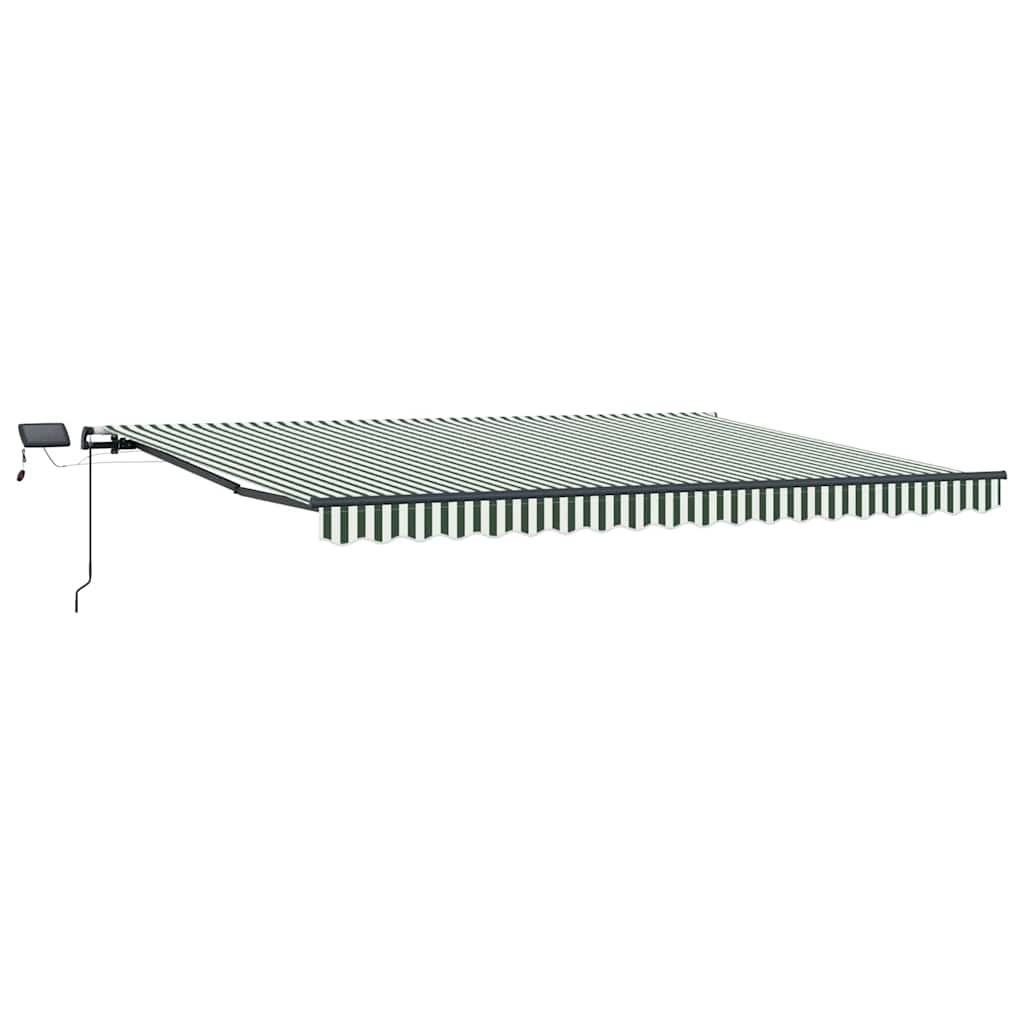 Tenda retrattile Verde e Bianco 400 × 300 cm | homemem39