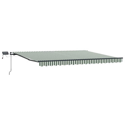 Tenda retrattile Verde e Bianco 400 × 300 cm | homemem39