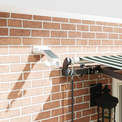 Tenda retrattile Verde e Bianco 400 × 300 cm Poliestere | homemem39