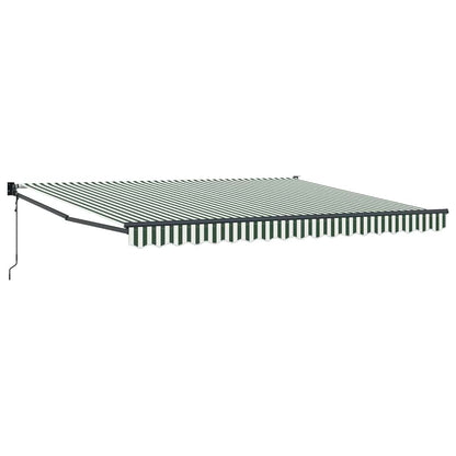 Tenda retrattile Verde e Bianco 400 × 300 cm | homemem39