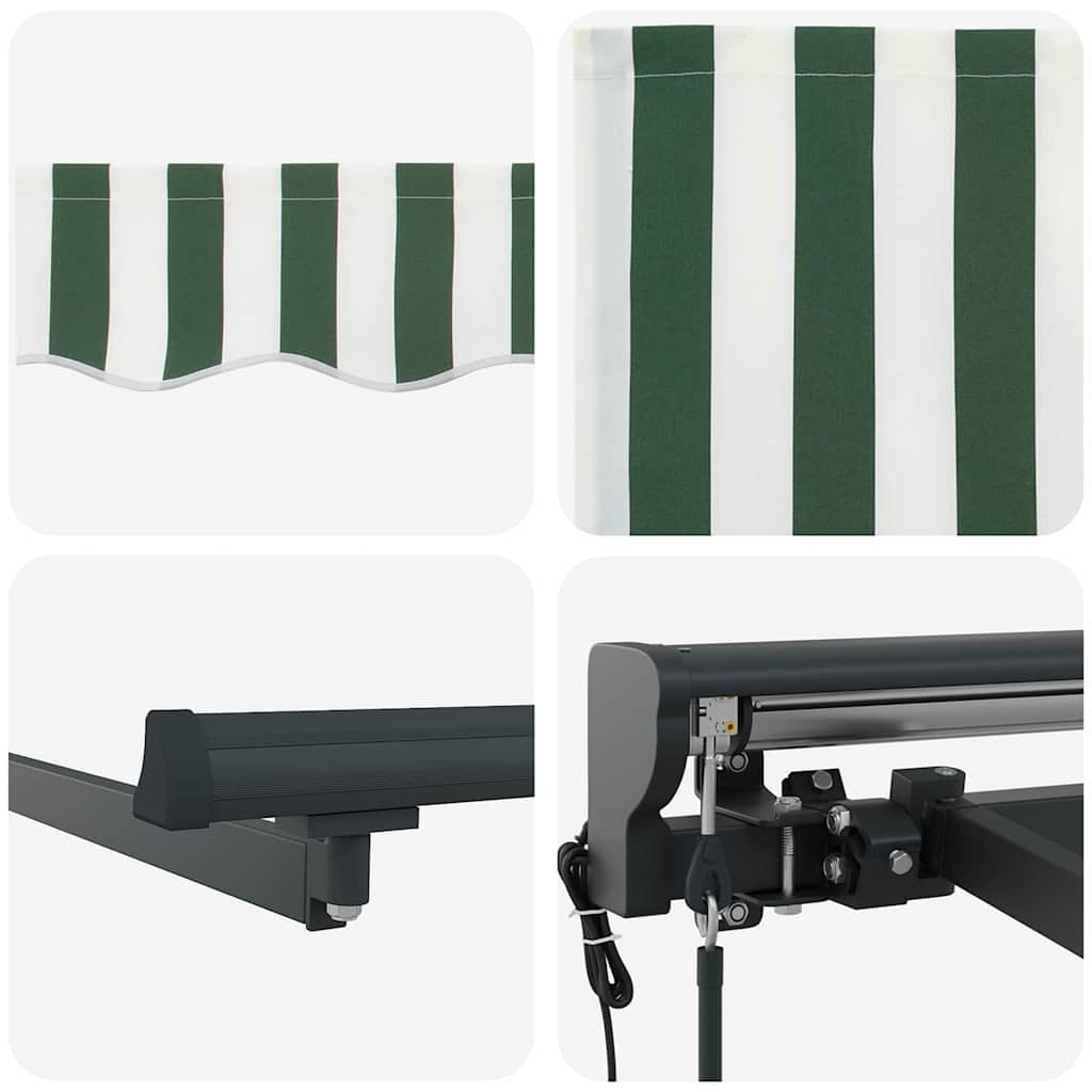 Struttura della tenda Verde e Bianco 400 × 300 cm | homemem39