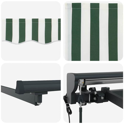 Struttura della tenda Verde e Bianco 400 × 300 cm | homemem39