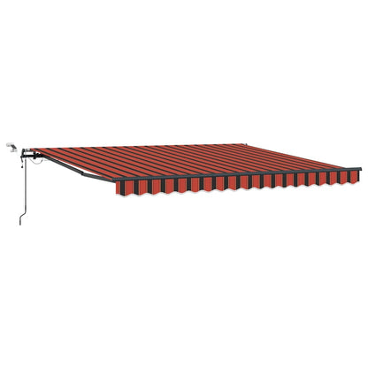 Tessuto per Tenda arancione e marrone 400 × 350 cm Poliestere