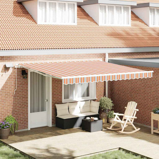 Tenda retrattile Multicolore 400 × 300 cm Tessuto e Alluminio | homemem39