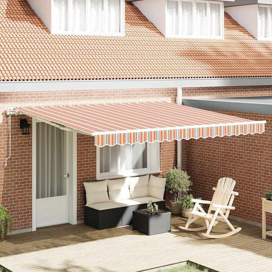 Tenda retrattile Multicolore 400 × 350 cm Tessuto e Alluminio | homemem39