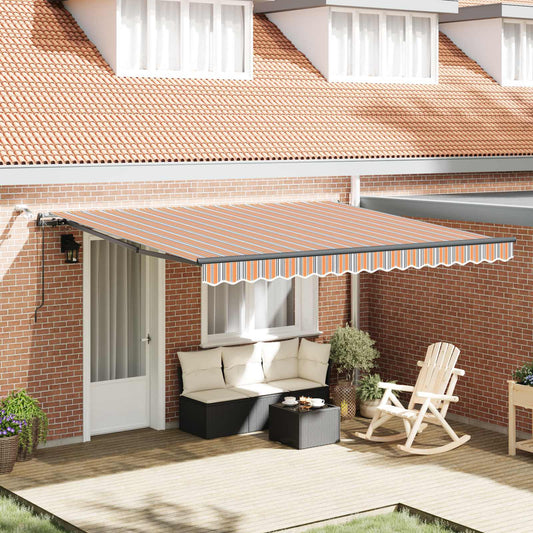Tenda retrattile Multicolore 400 × 350 cm Poliestere | homemem39