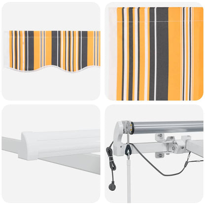 Tenda retrattile Multicolore 400 × 350 cm Poliestere | homemem39