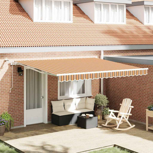 Tenda retrattile Multicolore 400 × 350 cm Poliestere | homemem39
