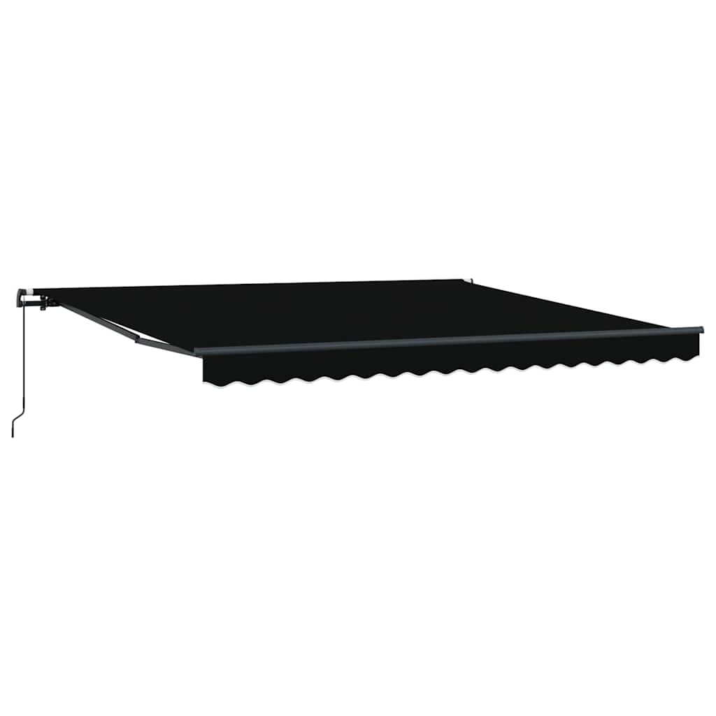 Tenda da Sole Nero 400 × 350 cm Tessuto - homemem39
