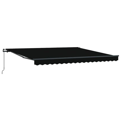 Tenda da Sole Nero 400 × 350 cm Tessuto - homemem39