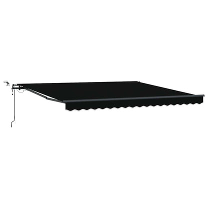 Tenda Retrattile con Nero 400 × 350 cm Tessuto - homemem39