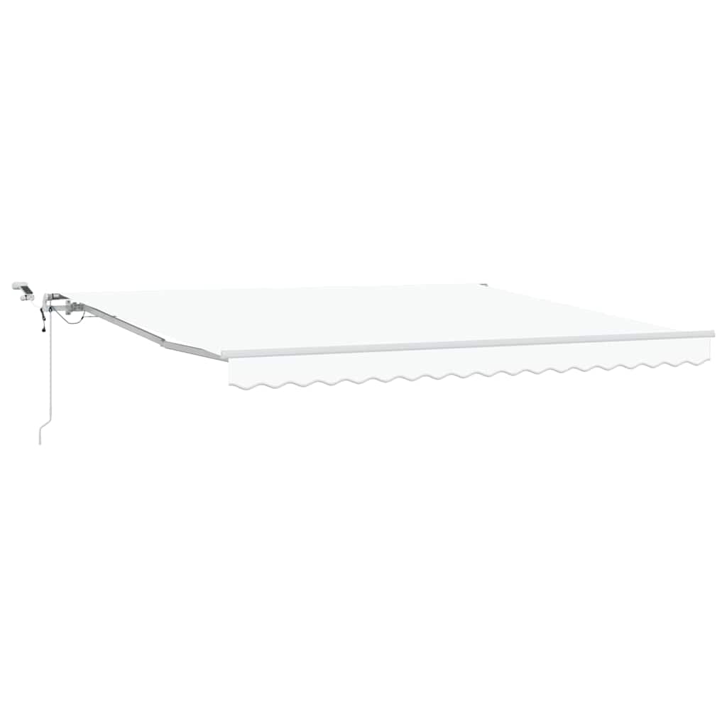 Tenda retrattile Bianco 400 × 350 cm Poliestere | homemem39