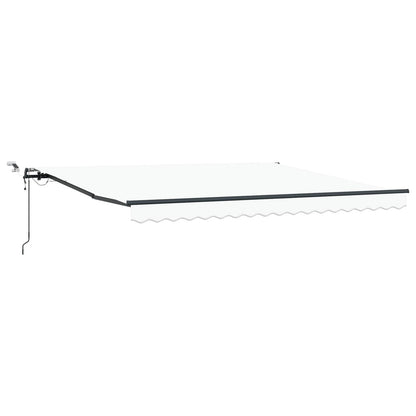 Tenda retrattile Bianco 400 × 350 cm Poliestere | homemem39