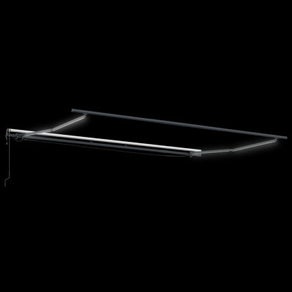 Tenda Retrattile con Bianco 400 × 350 cm Tessuto