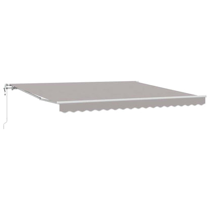 Tenda retrattile Grigio Chiaro 400 × 350 cm Tessuto e Alluminio | homemem39