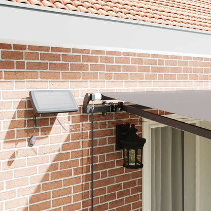 Tenda retrattile Grigio Chiaro 400 × 350 cm Tessuto e Alluminio | homemem39