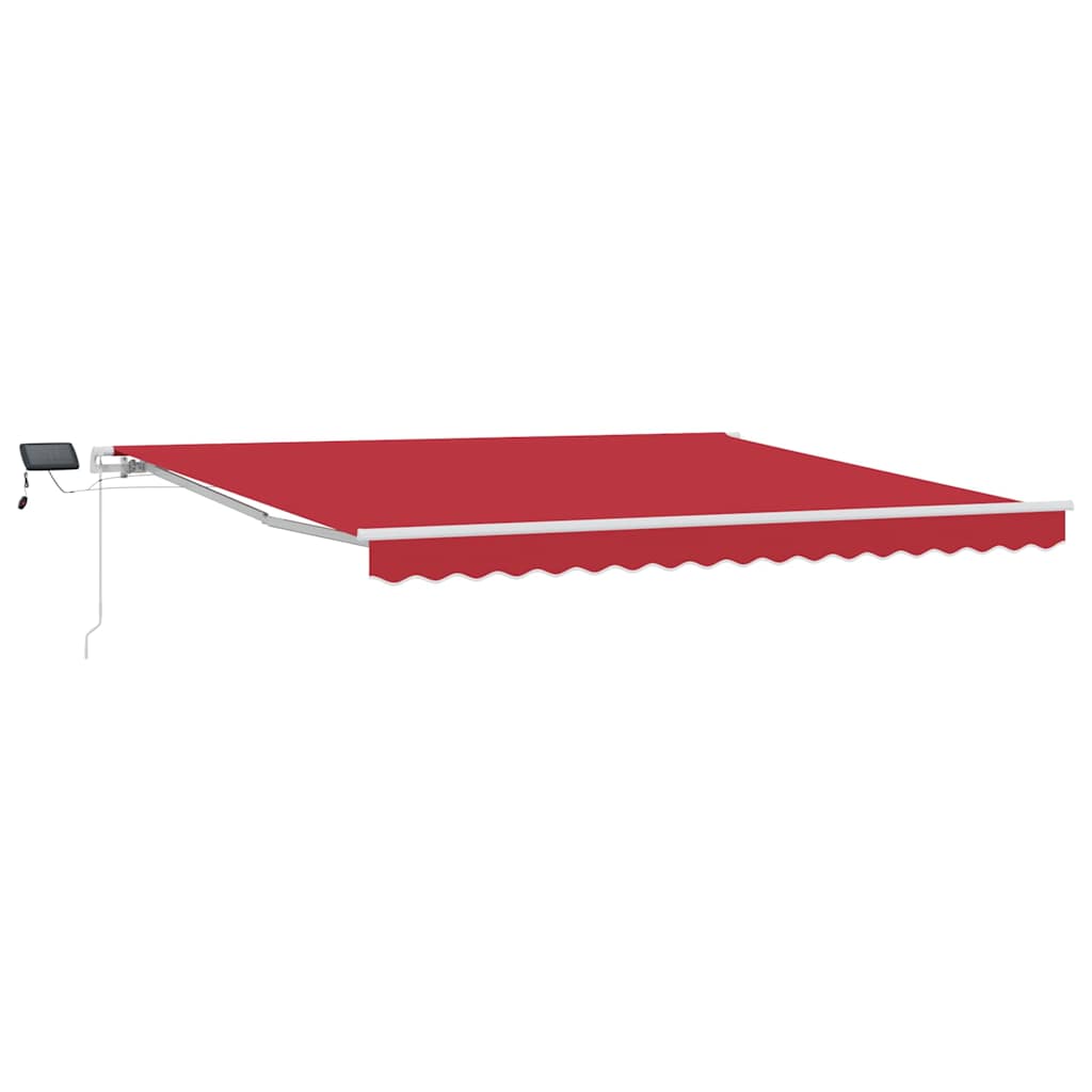 Tenda Retrattile con Rosso 400 ×350 cm Tessuto - homemem39