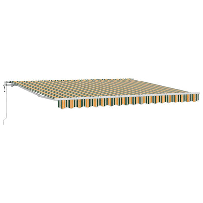 Tenda retrattile Verde e giallo 400 × 350 cm