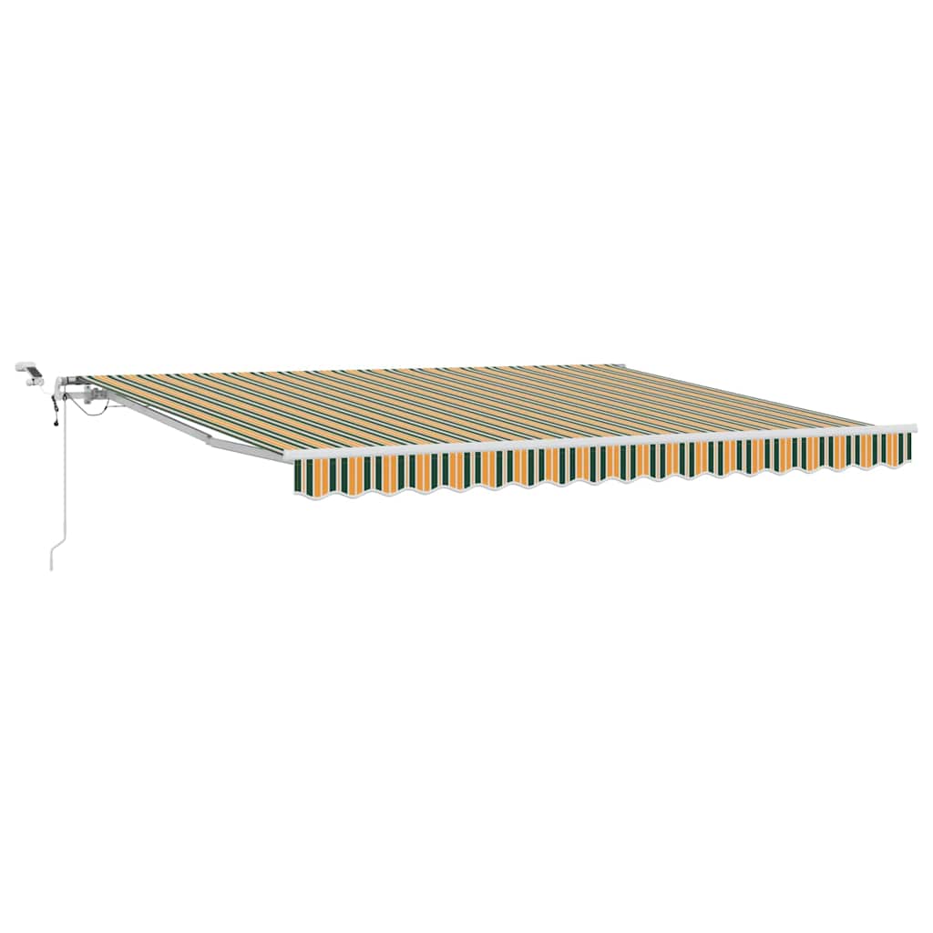 Tenda retrattile Verde e Giallo 400 × 350 cm Poliestere | homemem39