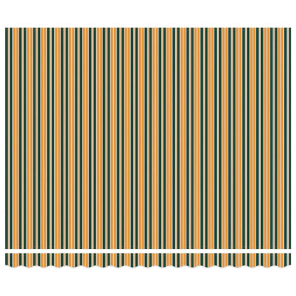 Tenda retrattile Verde e Giallo 400 × 350 cm Poliestere | homemem39