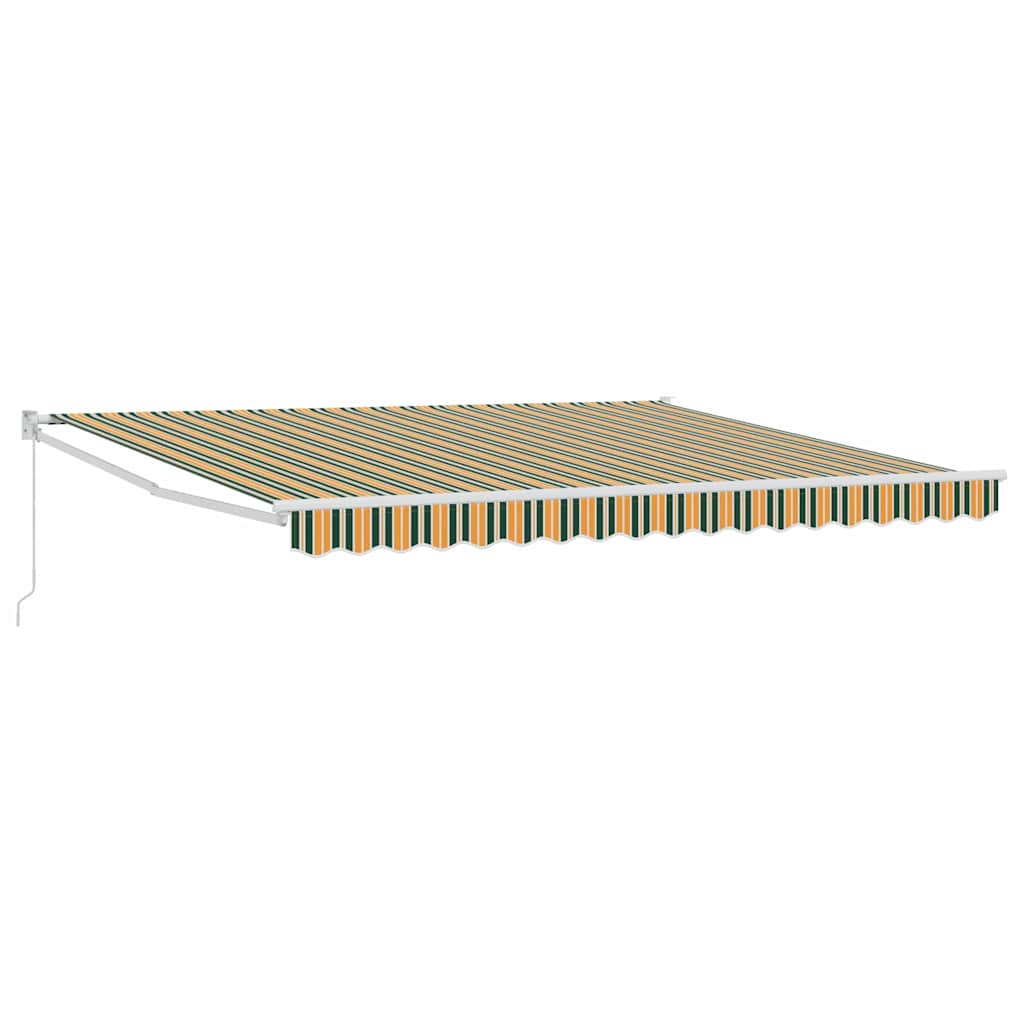 Tenda retrattile Verde e Bianco 400 x 350 x 165 cm