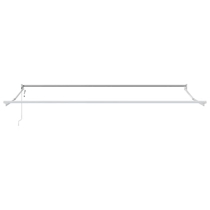 Tenda Retrattile Verde e Bianco 400 × 300 cm Tessuto e acciaio | homemem39