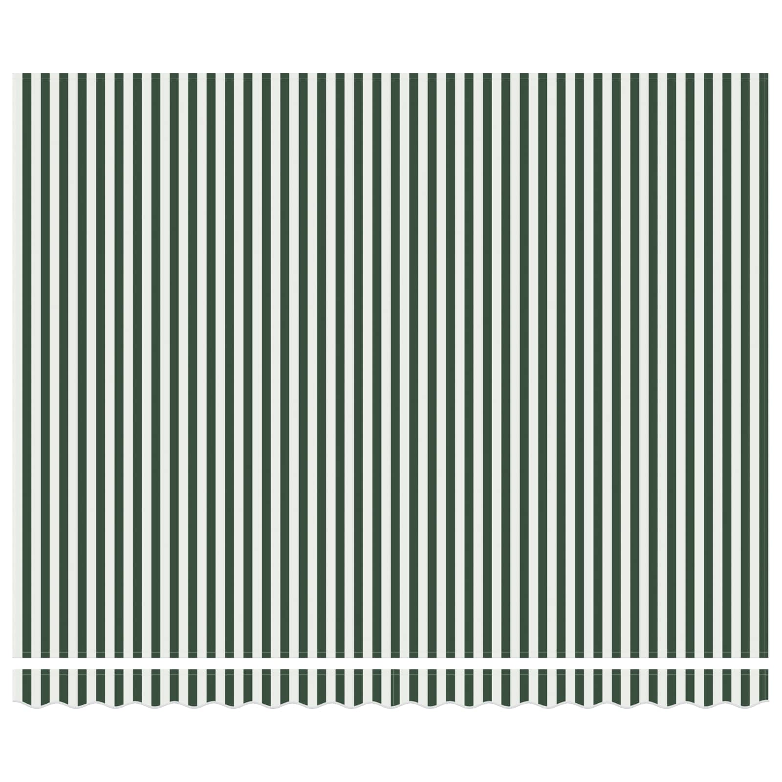 Tenda Retrattile Verde e Bianco 400 × 350 cm | homemem39