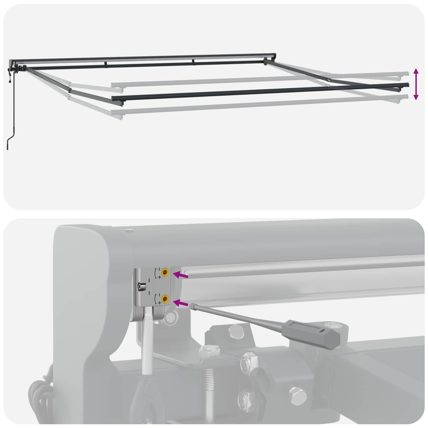 Tessuto per Tenda con Verde e Bianco 400 × 350 cm Poliestere | homemem39