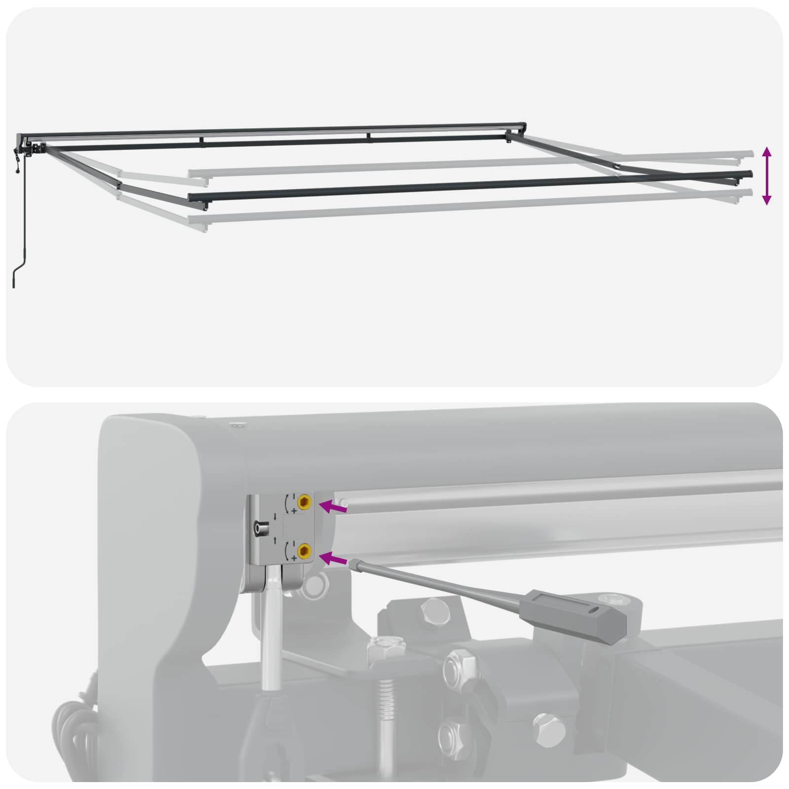 Struttura della tenda Blu e Bianco 450 × 300 cm | homemem39