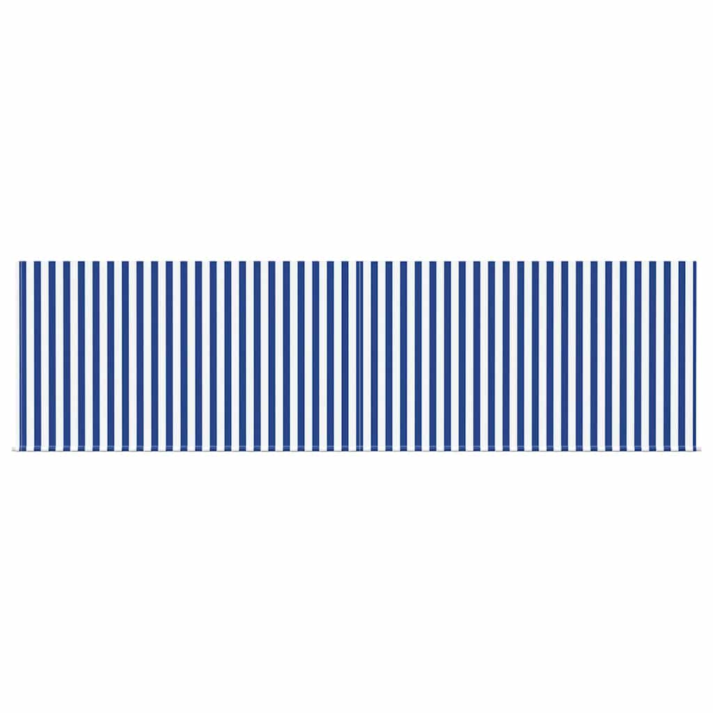 Tenda Retrattile Blu e bianco 450 × 300 cm Tessuto - homemem39