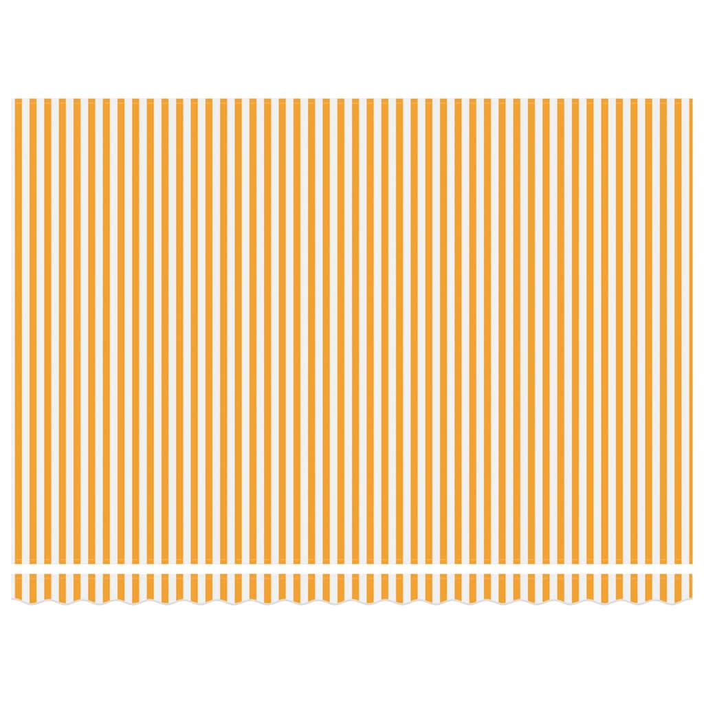Tenda Retrattile Arancione e bianco 450x300 cm Tessuto
