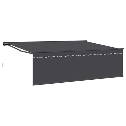 Tenda Retrattile Antracite 450 × 300 cm Poliestere e Alluminio | homemem39