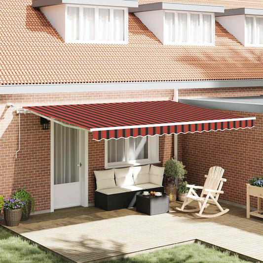 Tenda retrattile Arancione e Marrone 450 × 300 cm Poliestere | homemem39