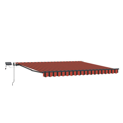 Tenda retrattile arancione e marrone 450 × 300 cm