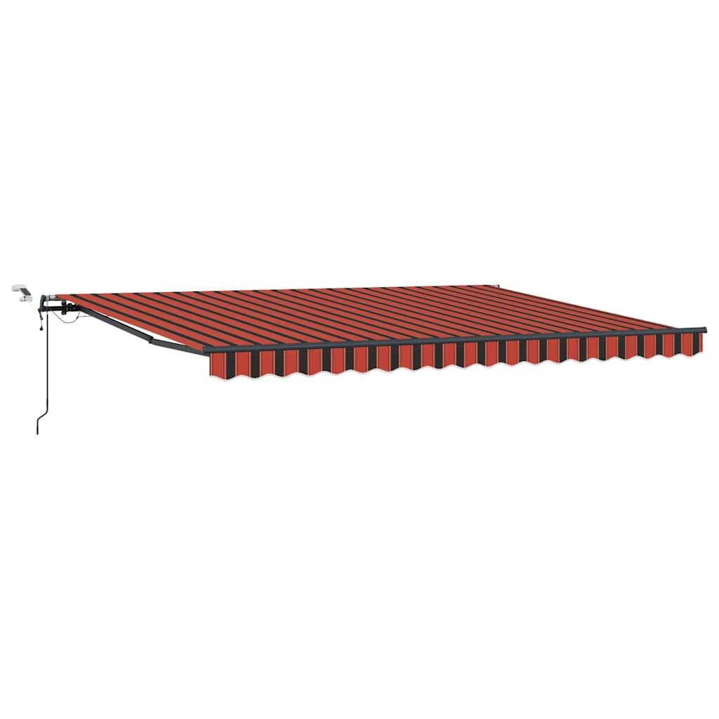 Tenda Retrattile con arancione e marrone 450 × 300 cm Tessuto - homemem39
