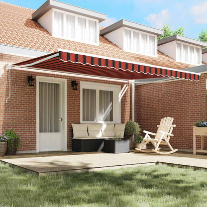 Tenda da Sole Arancione e Marrone 450 x 300 x 165 cm | homemem39