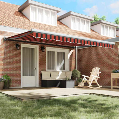 Tenda Retrattile arancione e marrone 450 × 300 cm - homemem39