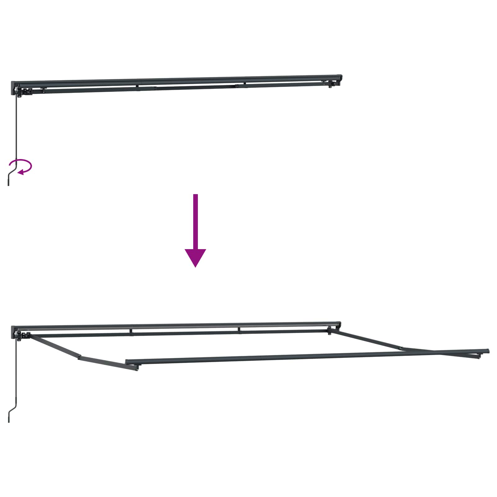 Struttura della tenda Arancione e Nero 450 × 300 cm | homemem39