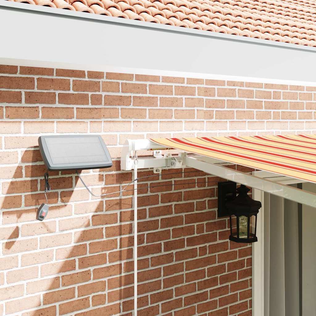 Tenda Retrattile con giallo e arancione 450 ×300 cm Tessuto - homemem39