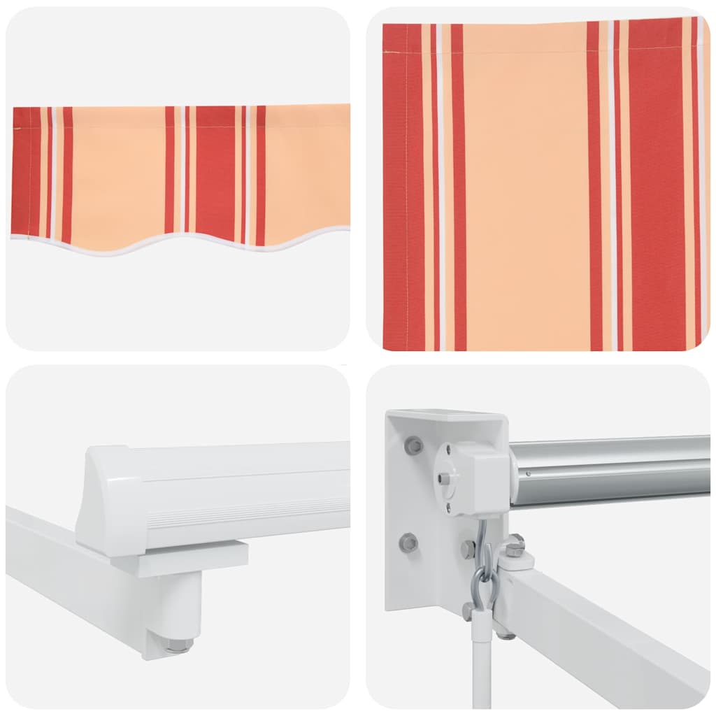 Tenda Retrattile giallo e arancione 450 × 300 cm Tessuto - homemem39