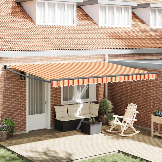 Tenda retrattile Giallo e Arancione 450 x 300 x 165 cm | homemem39