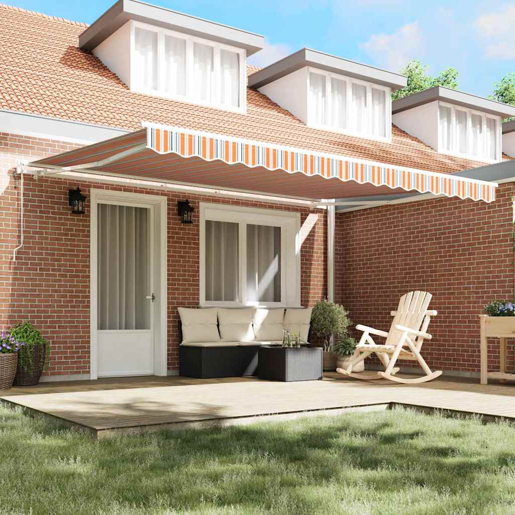 Tenda Retrattile Multicolore 450 ×300 cm Tessuto - homemem39