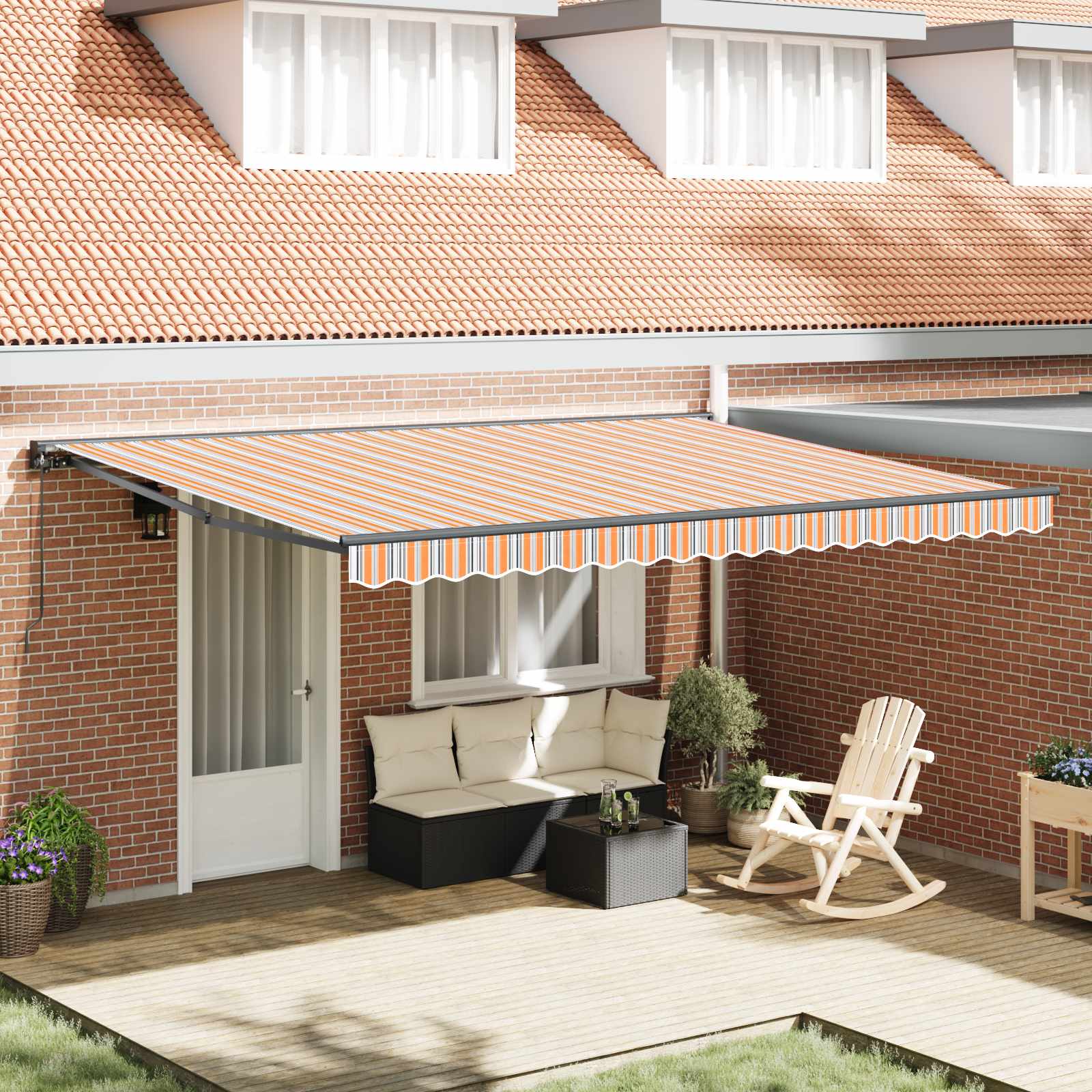 Struttura della tenda Blu e Arancione 450 × 300 cm | homemem39