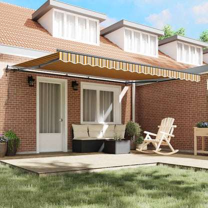 Tenda retrattile Multicolore 450 × 300 cm Tessuto e Alluminio | homemem39