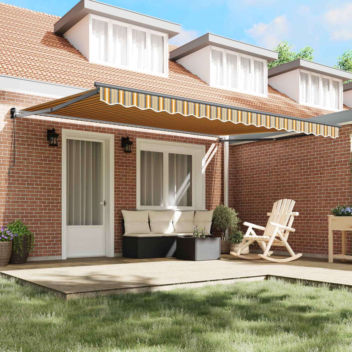 Tenda retrattile Multicolore 450 × 300 cm | homemem39